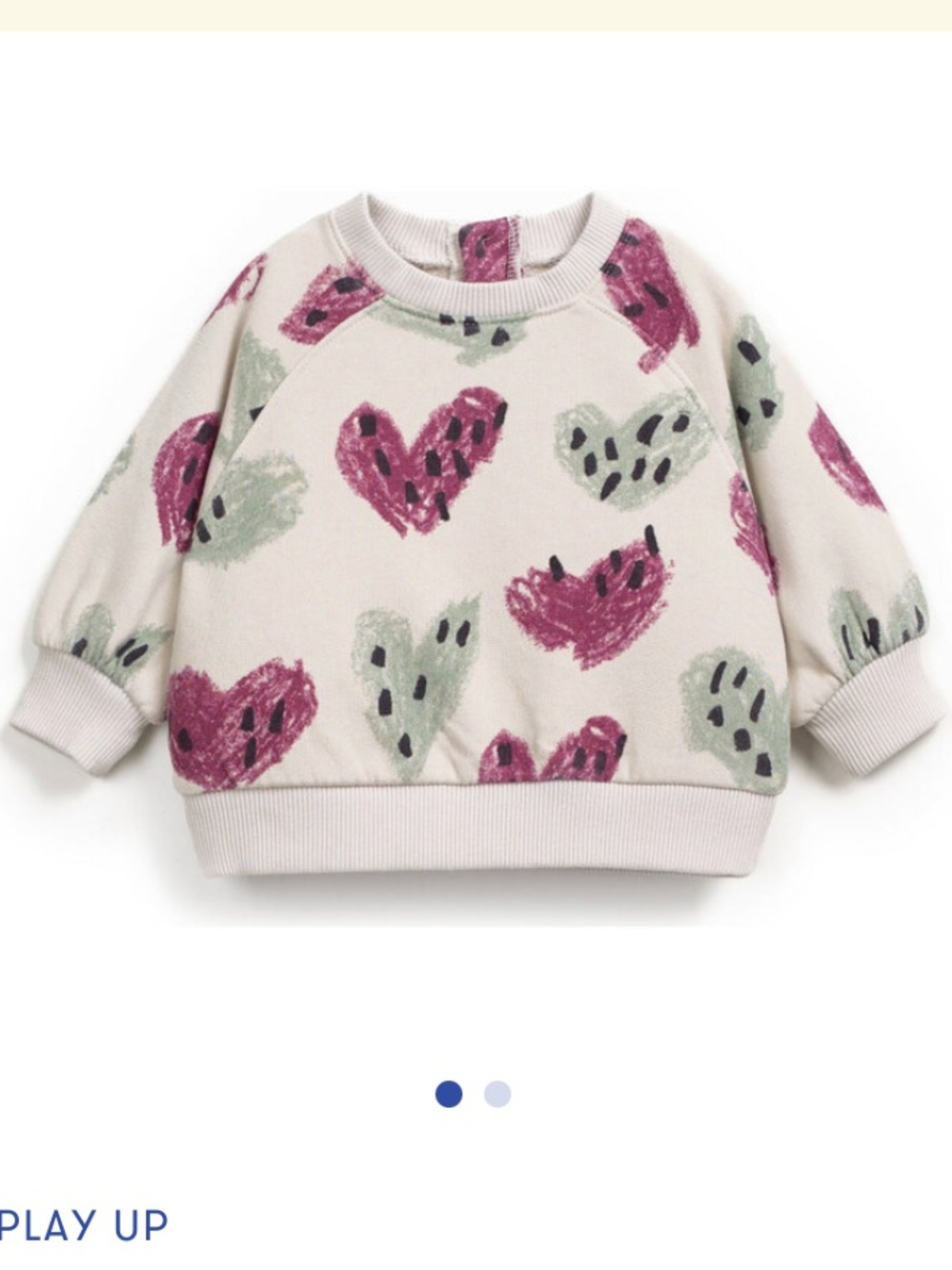 Play Up Abstract Heart Design Sweat Set - 12M